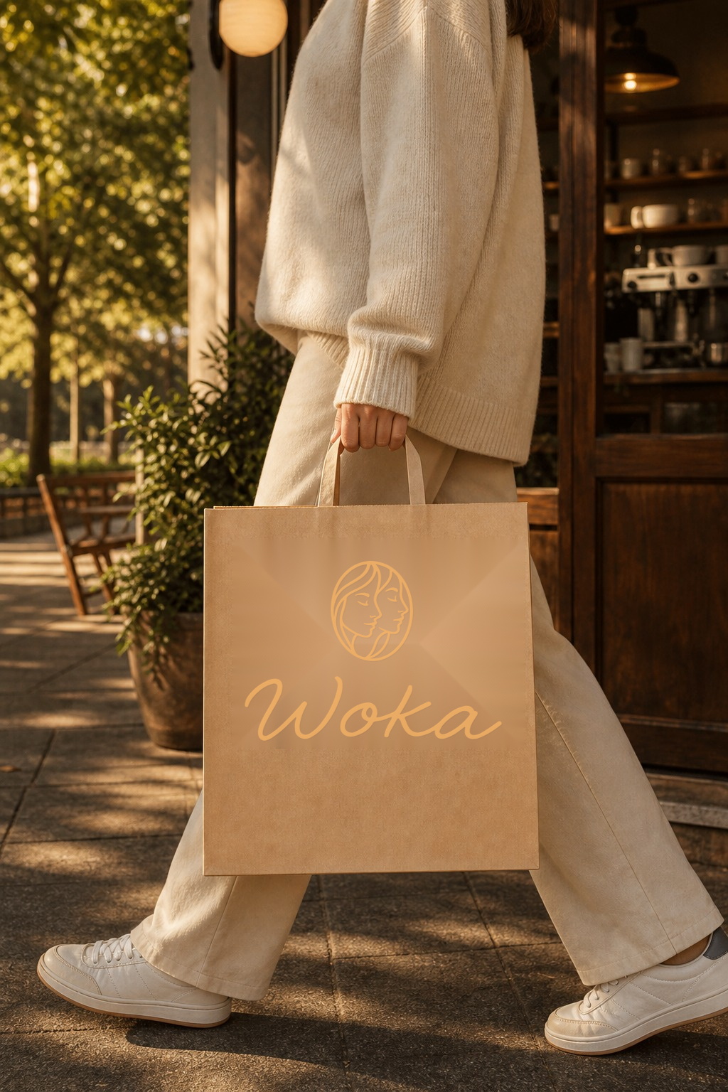 Bolsa kraft Woka