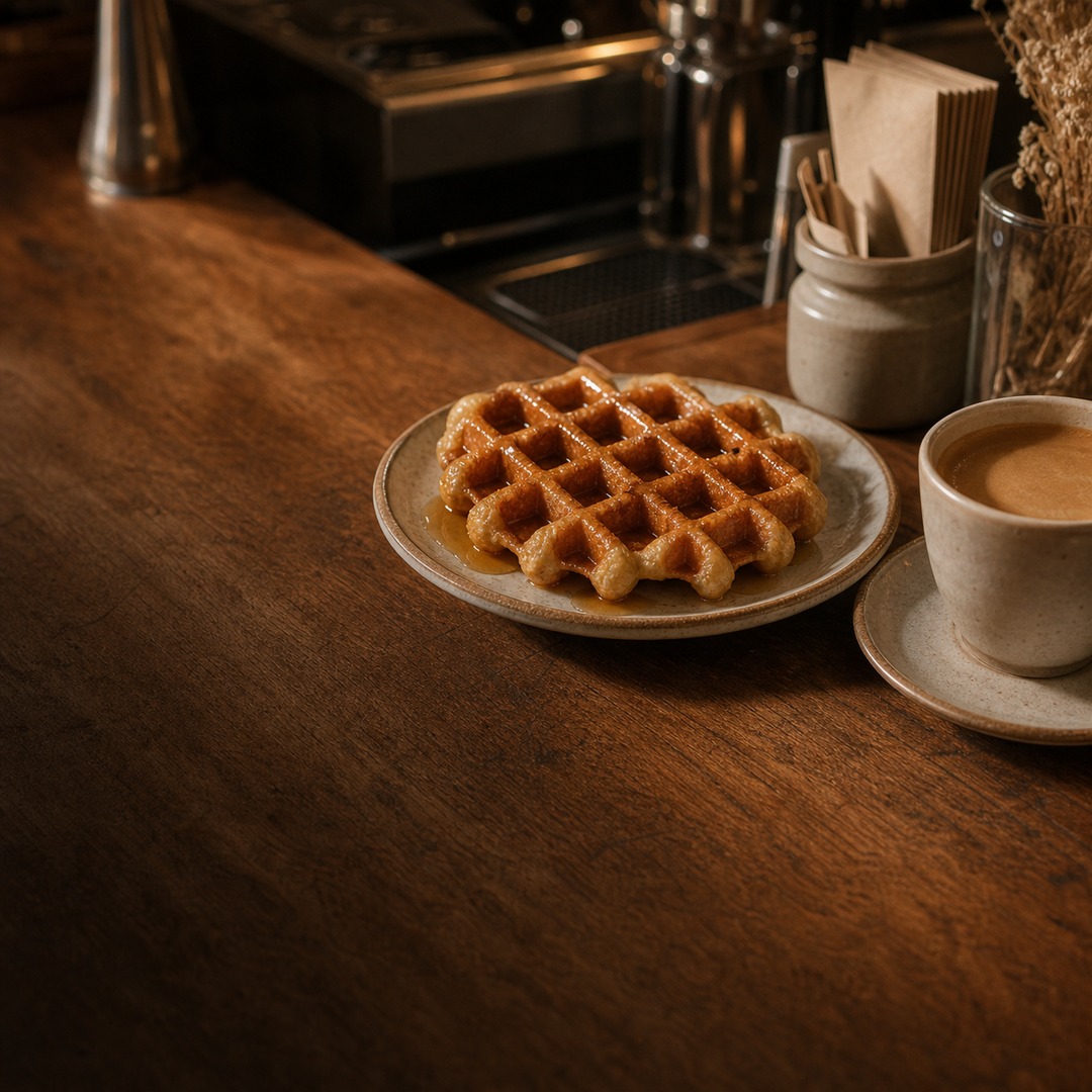 Waffles y café Woka